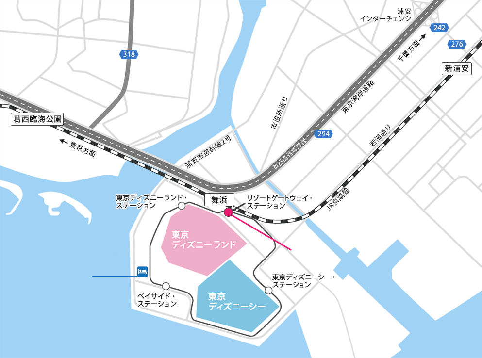 ディズニー周辺地図