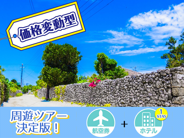 【変動】ANAで行く石垣島フリーチョイス!ホテル1泊付・関東発 1泊6日 延泊延長OK!