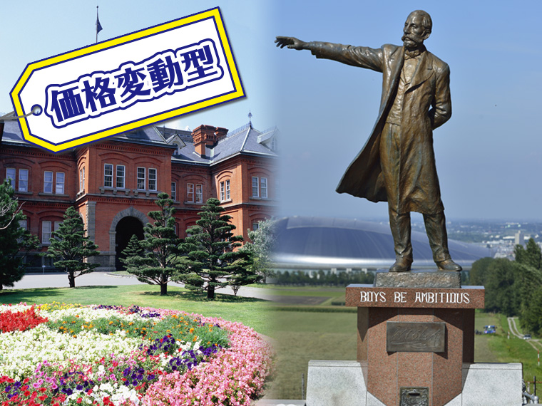 【変動】ANAで行く!選べる札幌市内ホテル・中国・四国発 1泊2日